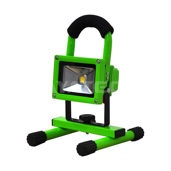 Lampada da lavoro LED portatile ricaricabile da 10 W di colore verde