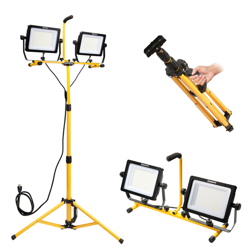 30000 Lumen dual-head LED tripod work light
