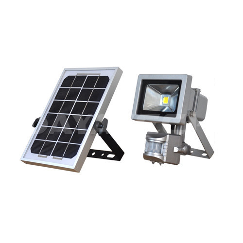 Luce di sicurezza LED solare con movimento PIR da 10 W